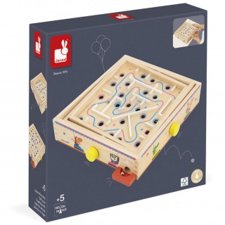 Gra zręcznościowa Janod - Labirynt Ball Maze Applepop