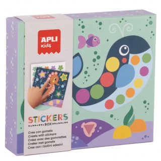 Zestaw z naklejkami geometrycznymi Apli Kids - Ocean