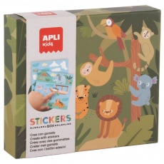 Zestaw z naklejkami Apli Kids - Safari