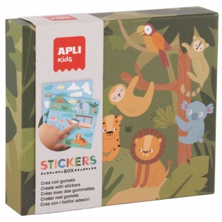 Zestaw z naklejkami Apli Kids - Safari