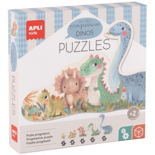 Puzzle progresywne My First Apli Kids - Dinozaury 2+