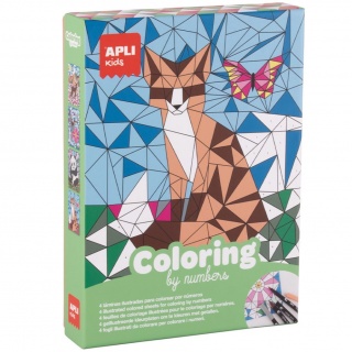 Zestaw artystyczny kolorowanie po numerach Apli Kids - Zwierzęta