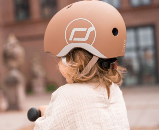 Kask dla dzieci SCOOTANDRIDE XXS-S 1-5 lat - Mocha