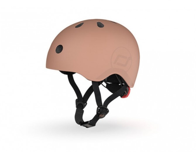 Kask dla dzieci SCOOTANDRIDE  S-M 3+ - Mocha na rower i hulajnogę