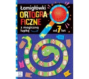 Książka "Łamigłówki ortograficzne z magiczną lupką od 7 lat" Wydawnictwo Aksjomat
