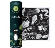 Świecąca w ciemności mała mata silikonowa do kolorowania HeyDoodle - Morskie Głębiny