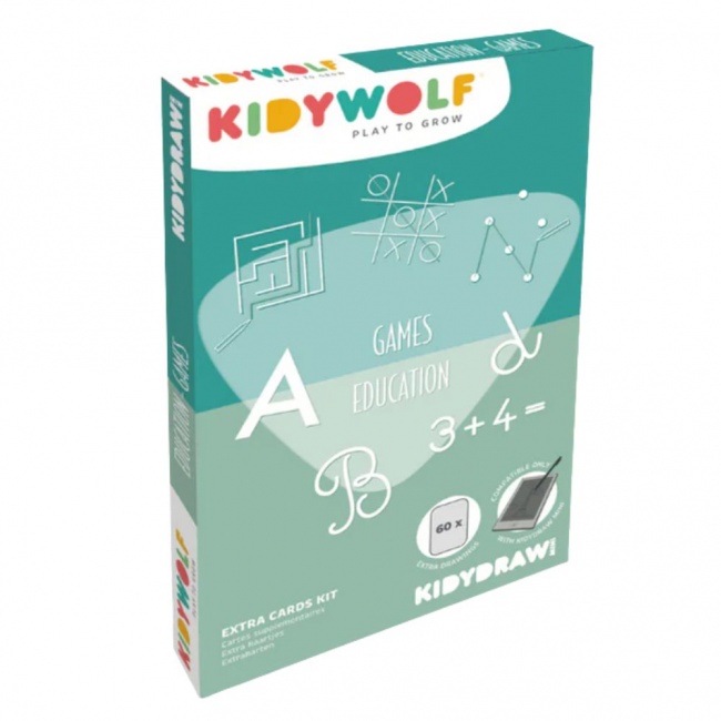 Wkłady uzupełniające do tabletu Kidydraw Mini Kidywolf - Gry i edukacja 60 szt.