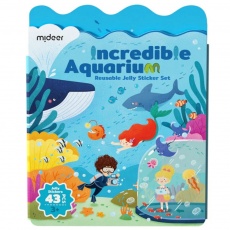 Zestaw wielorazowych żelowych naklejek mideer - Incredible Aquarium