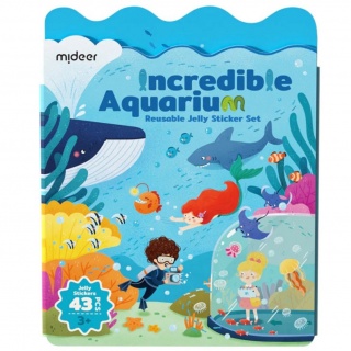 Zestaw wielorazowych żelowych naklejek mideer - Incredible Aquarium