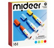 Markery zmywalne z okrągłą końcówką mideer - 6 kolorów