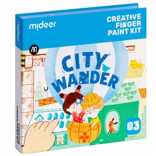 Kreatywny zestaw do malowania palcami mideer - Miejska wędrówka