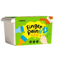 Zestaw farb z akcesoriami do malowania palcami mideer