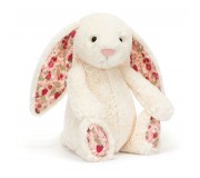 Pluszowy królik z kwiecistymi uszami Berry Jellycat - kremowy 31 cm