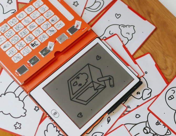 Podświetlany tablet Kawai do rysowania Kidydraw Mini Kidywolf