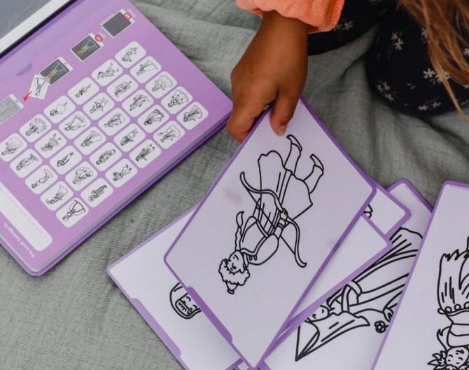 Podświetlany tablet Księżniczki do rysowania Kidydraw Mini Kidywolf