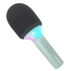 Świecący mikrofon Kidywolf z modulacją głosu - zielony