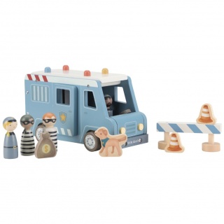 Samochód policyjny z figurkami Little Dutch