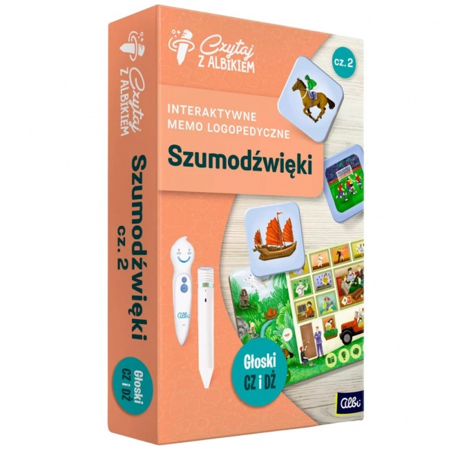 Memo logopedyczne Czytaj z Albikiem Albi - Szumodźwięki cz. 2