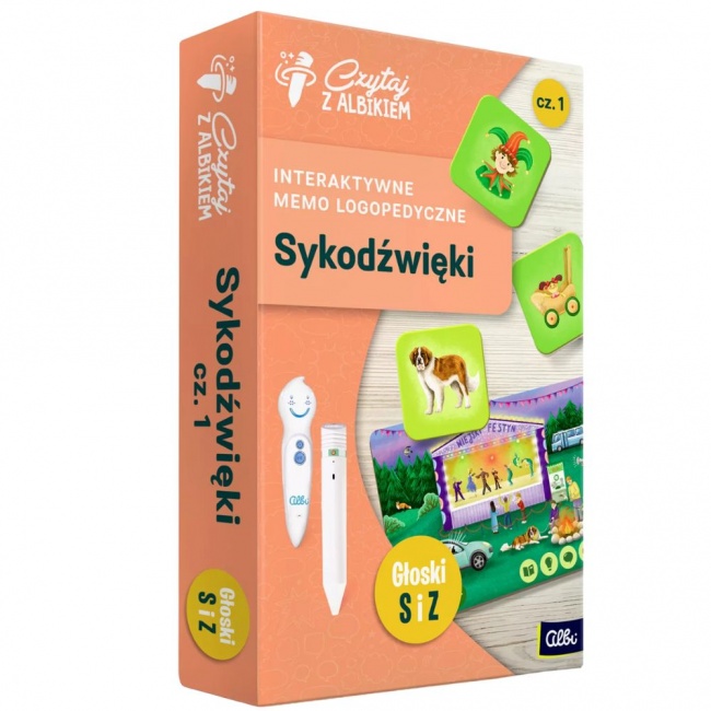 Memo logopedyczne Czytaj z Albikiem Albi - Sykodźwięki cz. 1