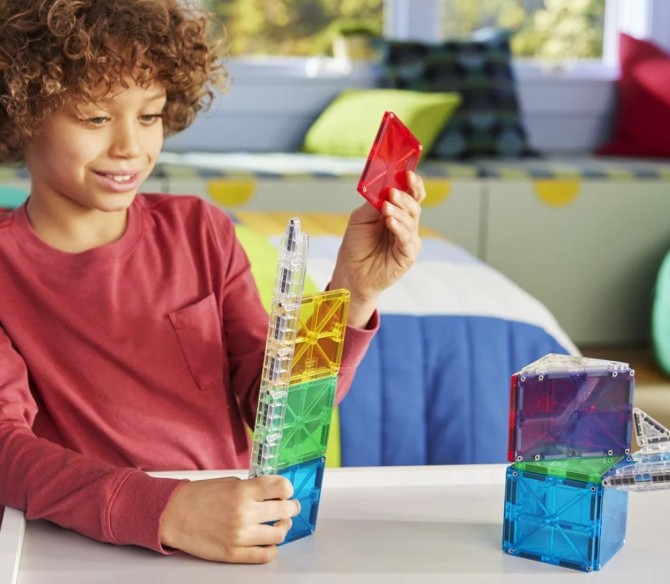 Klocki magnetyczne Magna-tiles do stworzenia kulodromu