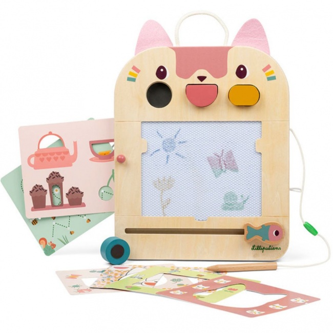 Drewniana tablica – znikopis Lilliputiens - Kotka Jeanne 18m+