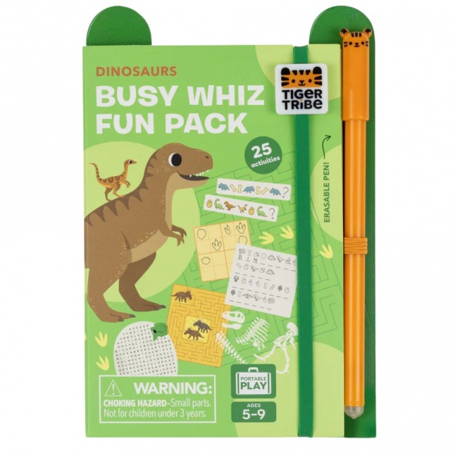 Książeczka pełna łamigłówek, labiryntów i gier Tiger Tribe - Dinozaury