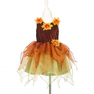 Przebranie Souza! - Sukienka tiulowa z kwiatami i kapelusz czarownica Sabrina 3-4 lata