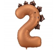 Balon foliowy Party Deco 92 cm - Cyfra 2 dinozaur