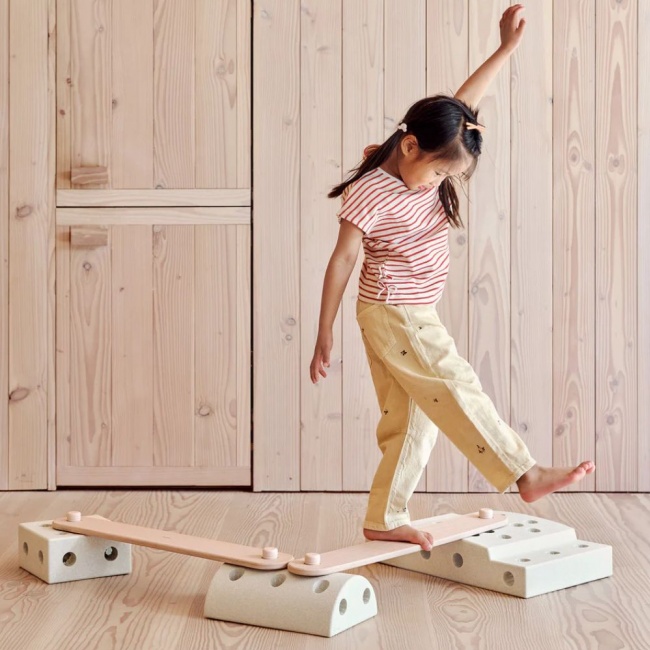 Deska balansująca MODU Beams - Soft Rose 2 szt.