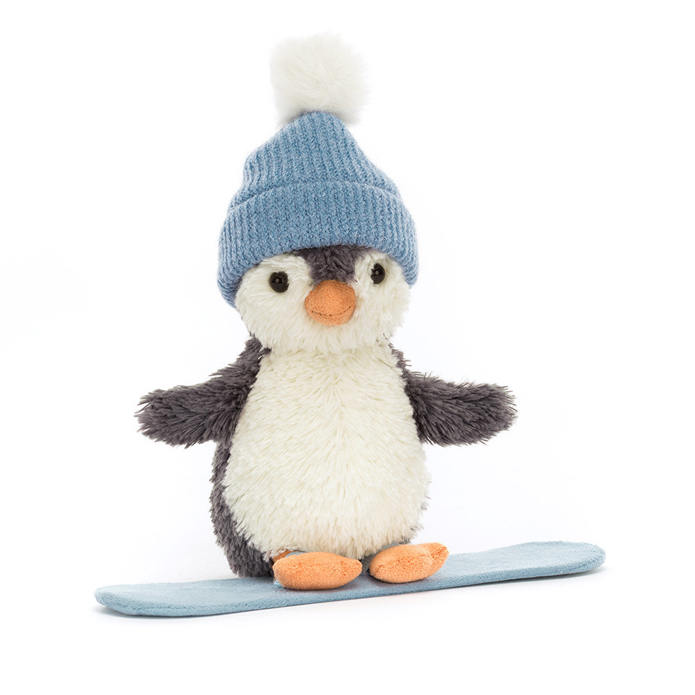 Pluszowy Pingwin na Snowboardzie Jellycat 12 cm | Sklep Tublu.pl