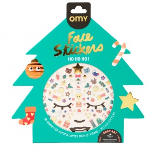 Naklejki na twarz OMY - Christmas edition 85 szt.