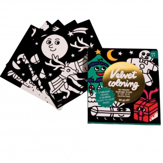 Zestaw 6 welwetowych kolorowanek OMY - HOHOHO