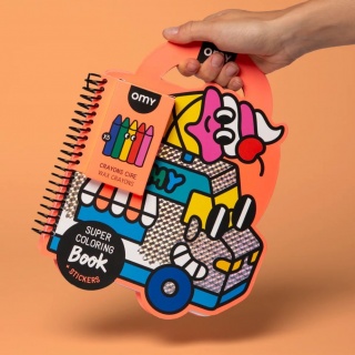 Zestaw do kolorowania z naklejkami OMY - Yummy