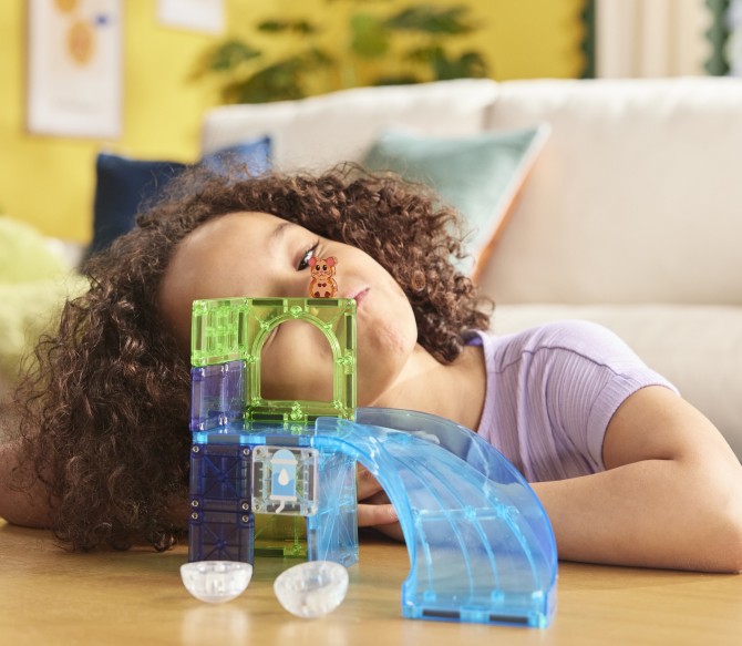 Klocki magnetyczne Magna-tiles lustrzane i z brokatem