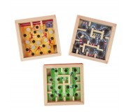 Gra Drewniany Labirynt Robetoy - Puzzle IQ