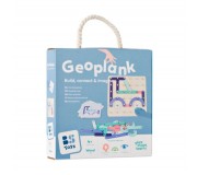Drewniana tablica manipulacyjna z płytkami BS Toys - Geoplank