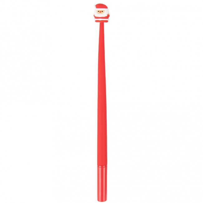 Świąteczny elastyczny długopis Apli Kids - Święty Mikołaj
