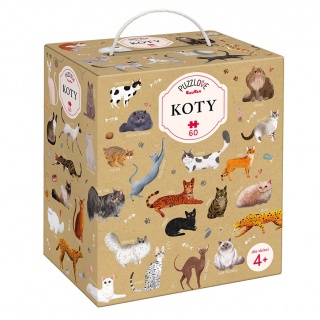 Puzzle rodzinne Puzzlove CzuCzu - Koty 60 el.