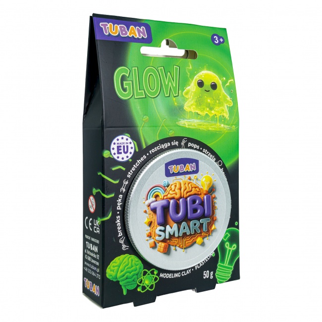 Masa plastyczna TUBI SMART plastelina TUBAN - Glow 50 g
