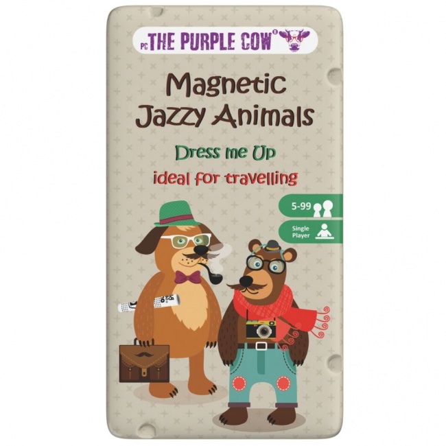 Podróżna gra magnetyczna The Purple Cow - Ubieranki Misie
