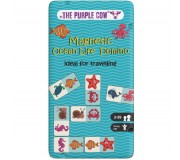 Podróżna gra magnetyczna The Purple Cow - Domino Ocean