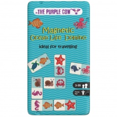 Podróżna gra magnetyczna The Purple Cow - Domino Ocean