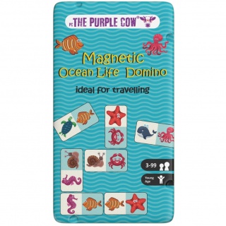 Podróżna gra magnetyczna The Purple Cow - Domino Ocean