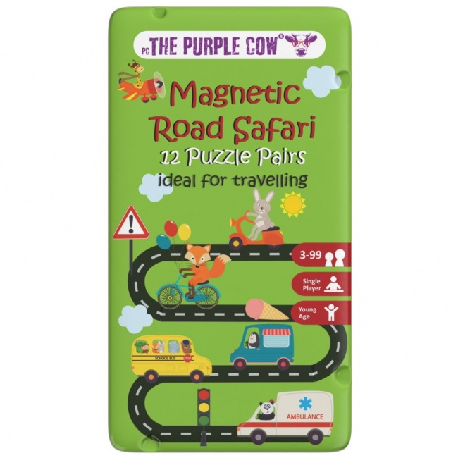 Podróżna gra magnetyczna The Purple Cow - Drogowe Safari