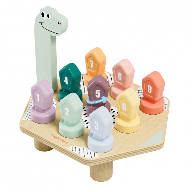 Gra do nauki kolorów i liczb TOPBRIGHT - Dino