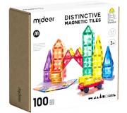 Klocki magnetyczne mideer - 100 el.