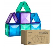 Klocki magnetyczne mideer - Gama chłodna kwadraty 20 el.