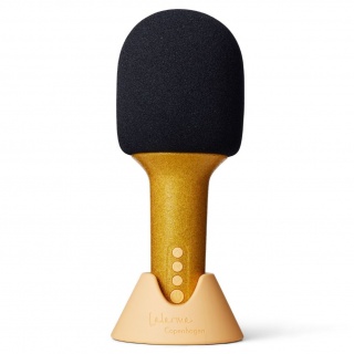 Mikrofon karaoke Glitter Groove Lalarma - Gold