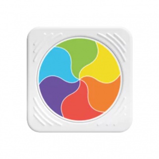 Sensoryczny kwadrat PlayTab - Tęczowe Kółeczko