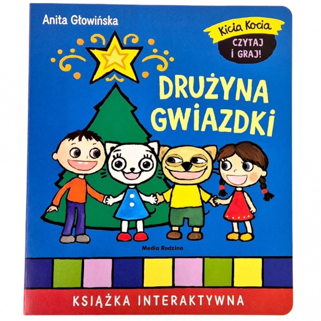 Książka z grą "Kicia Kocia Drużyna Gwiazdki" Wydawnictwo Media Rodzina